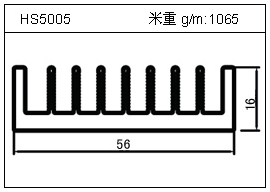 铲片铝型材HS5005