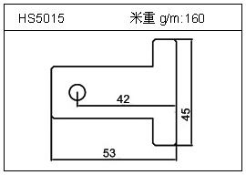 铲片铝型材HS5015