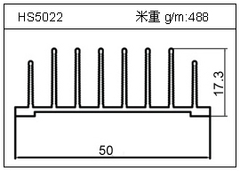 冷拔管铝型材HS5022