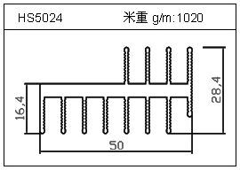 冷拔管铝型材HS5024