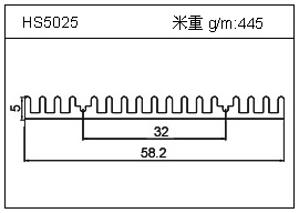 冷拔管铝型材HS5025