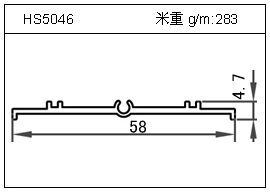 加热器铝型材HS5046