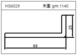 变频器铝型材HS6029