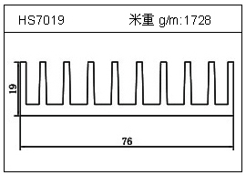 变频器铝型材HS7019