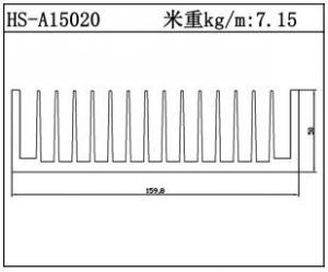 型材散热器HS-A15020