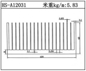 路灯散热器HS-A12031