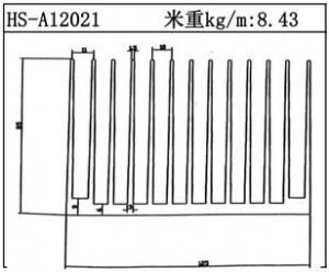 路灯散热器HS-A12021