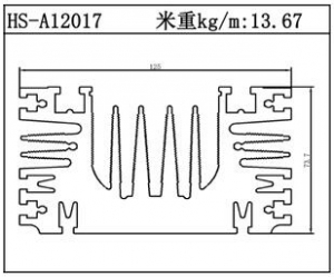 路灯散热器HS-A12017