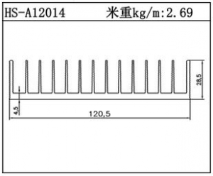 路灯散热器HS-A12014