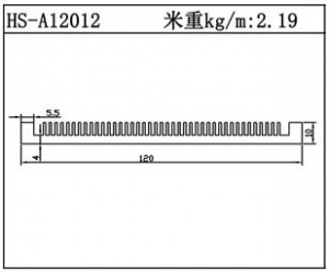 路灯散热器HS-A12012