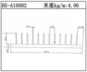 散热器铝型材HS-A10082