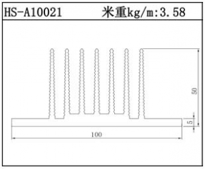 散热器铝型材HS-A10021